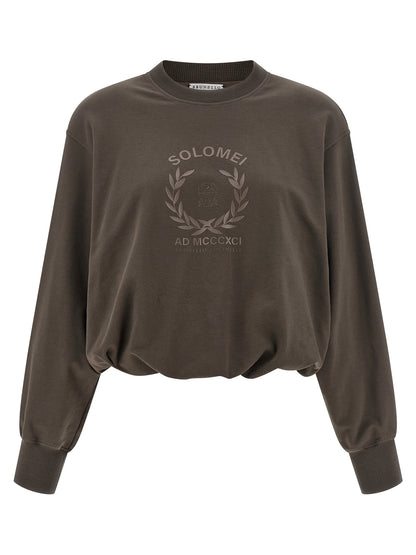 Brunello Cucinelli Brown Cotton Sweatshirt