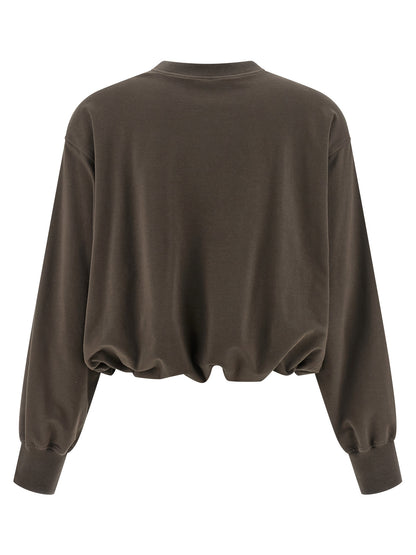 Brunello Cucinelli Brown Cotton Sweatshirt