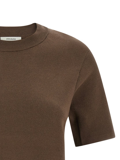 Entire Studios Brown Cotton T-Shirt