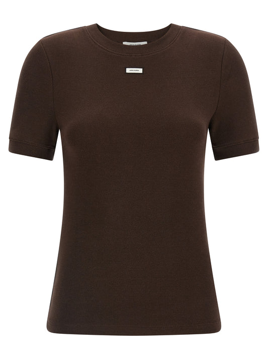Entire Studios Brown Cotton T-Shirt