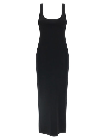 Entire Studios Black Viscose Midi Dress