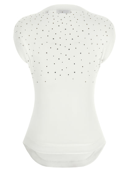 Off-White White Viscose Sleeveles T-Shirt