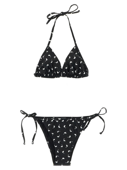 Moschino Bicolor Polyester Bikini