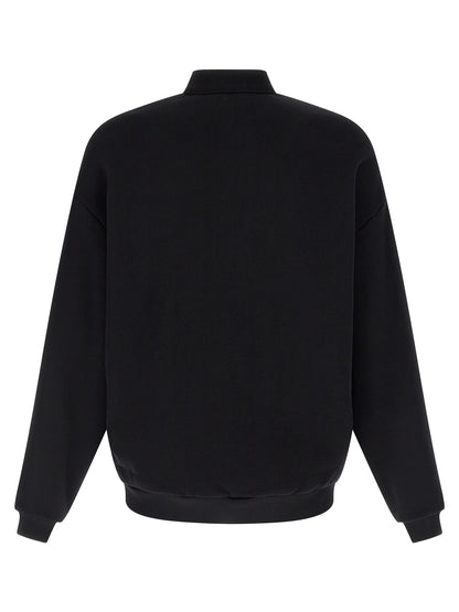Autry Black Cotton Sweatshirt