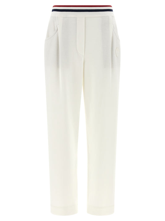 Brunello Cucinelli White Cotton Joggers (Workout Pants)