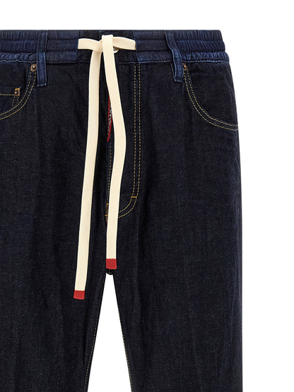 Dsquared² Blue Cotton Straight-Leg Jeans