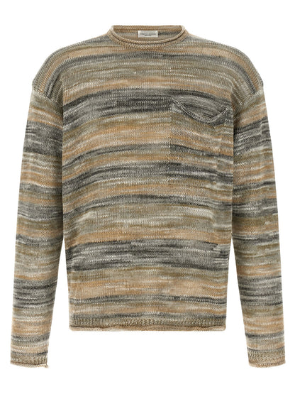 Roberto Collina Gray Linen Cardigan