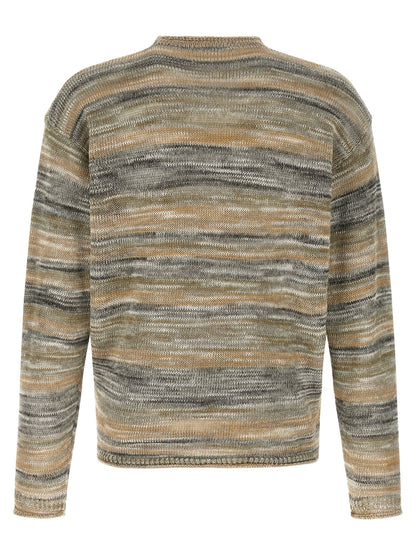 Roberto Collina Gray Linen Cardigan