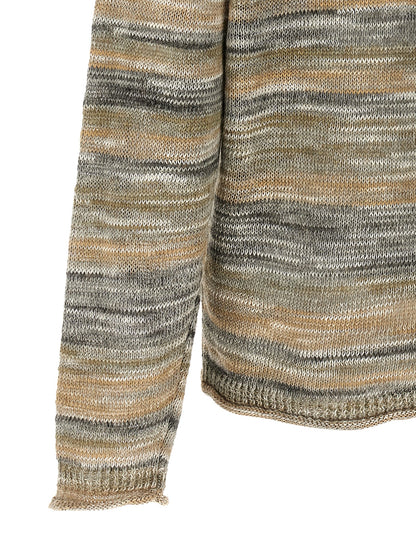 Roberto Collina Gray Linen Cardigan
