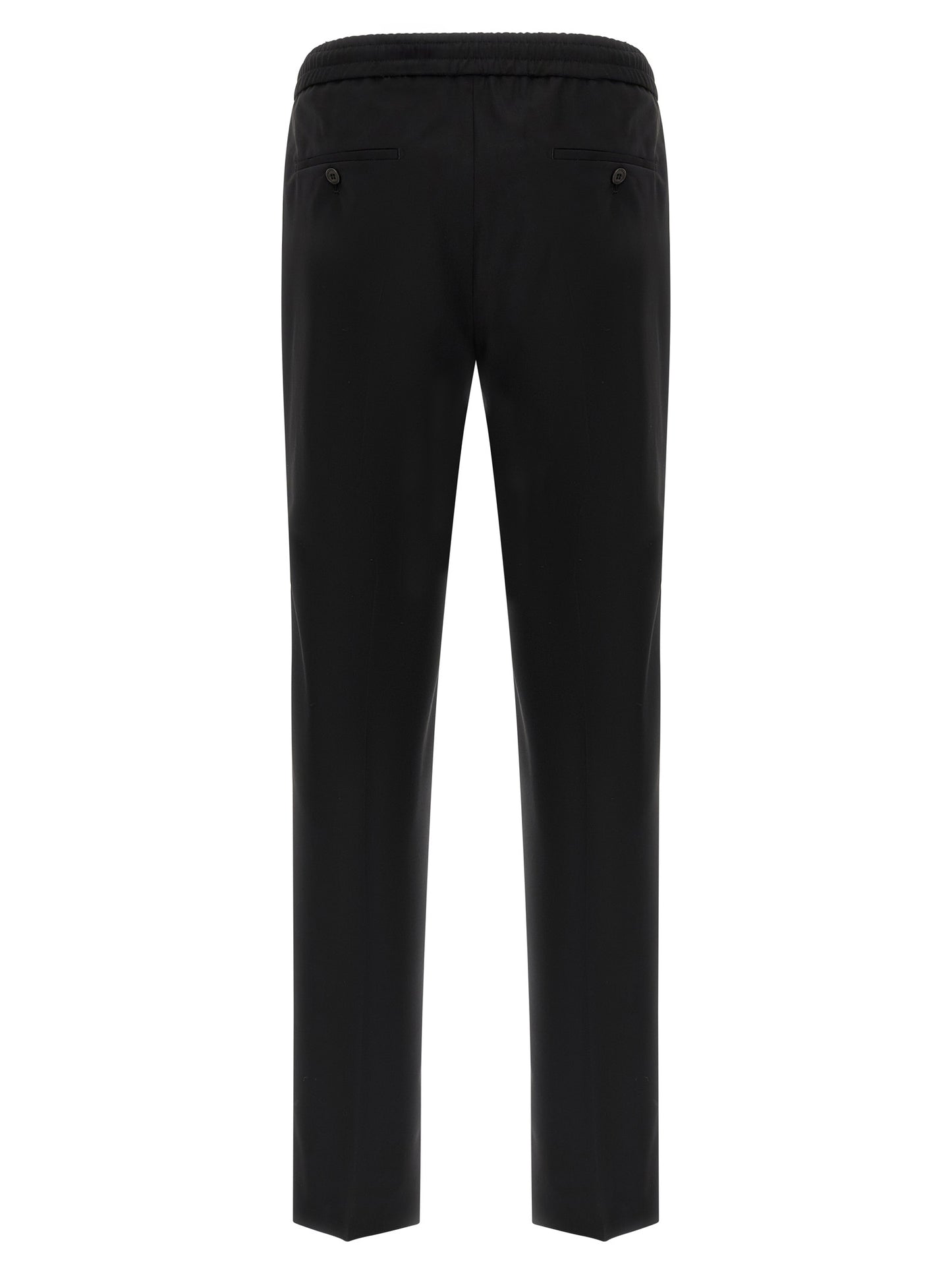 Incotex Black Virgin Wool Casual Pants