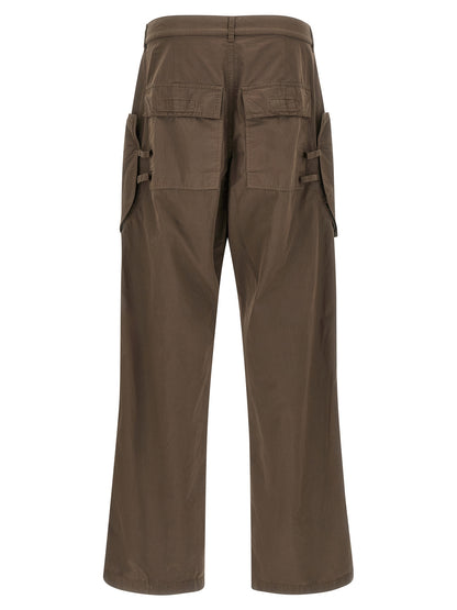 DRKSHDW Brown Cotton Cargo Pants