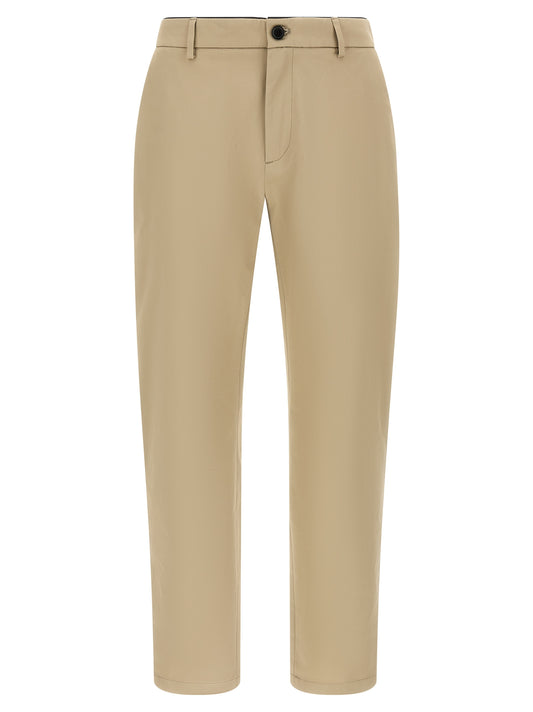 Trousers by Department 5 for men in stretch cotton beige features a sculptural silhouette, showcasing a sculptural cropped and cropped with a sophisticated for a sculptural finish.