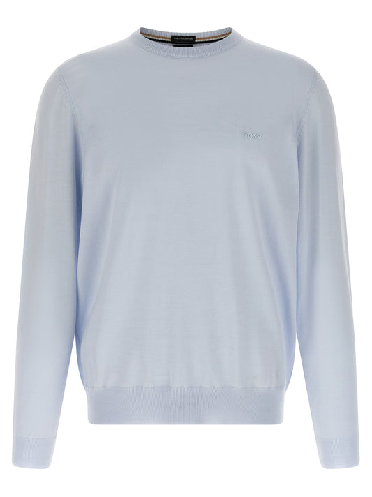 Hugo Boss Blue Virgin Wool Cardigan