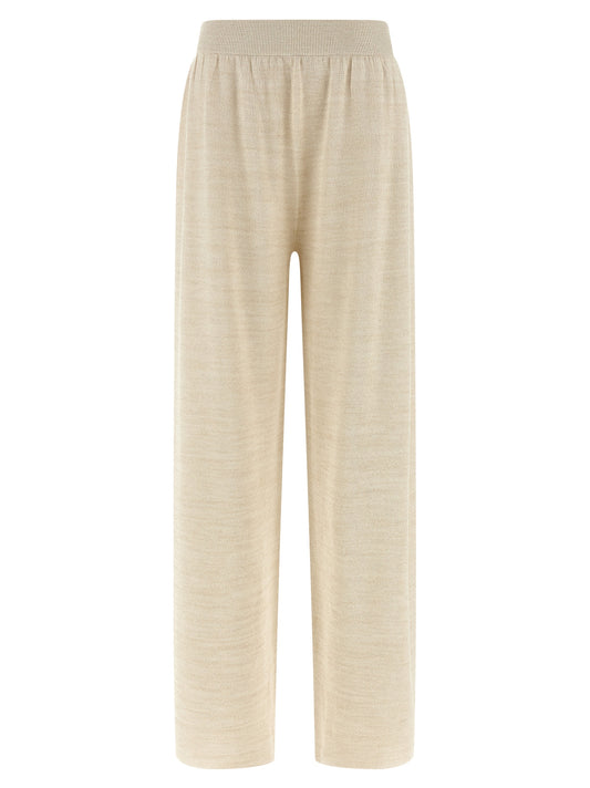 Fabiana Filippi Gold Cotton Casual Pants