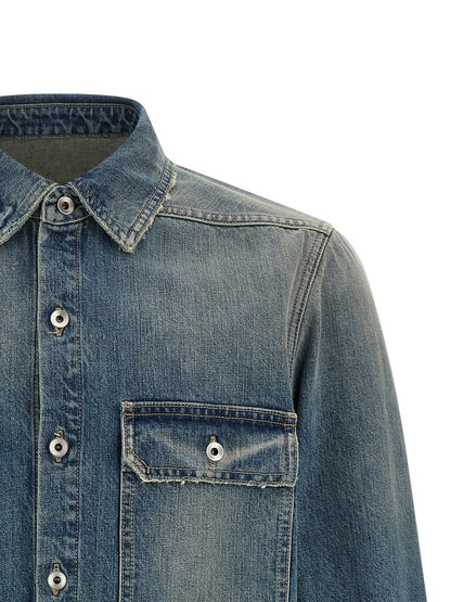 DRKSHDW Blue Cotton Denim Jacket