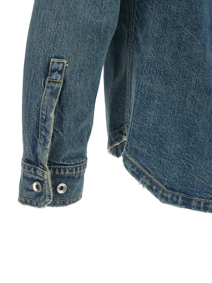 DRKSHDW Blue Cotton Denim Jacket