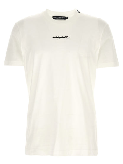 Dolce & Gabbana White Cotton T-Shirt