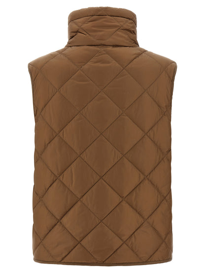 Max Mara Brown Polyamide Sleeveless Jacket
