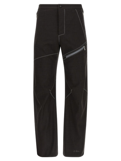 Kiko Kostadinov Brown Virgin Wool Casual Pants
