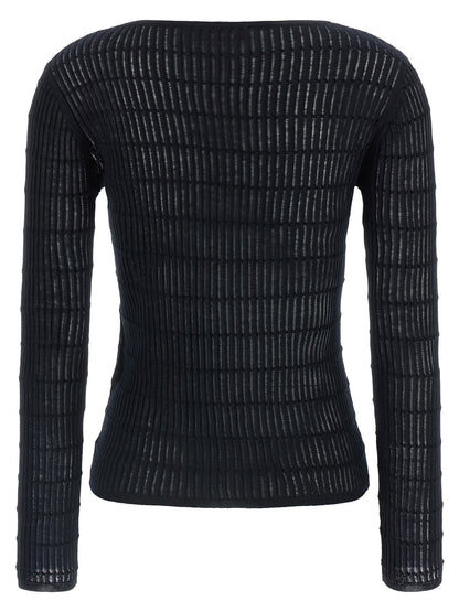 Max Mara Blue Silk Cardigan