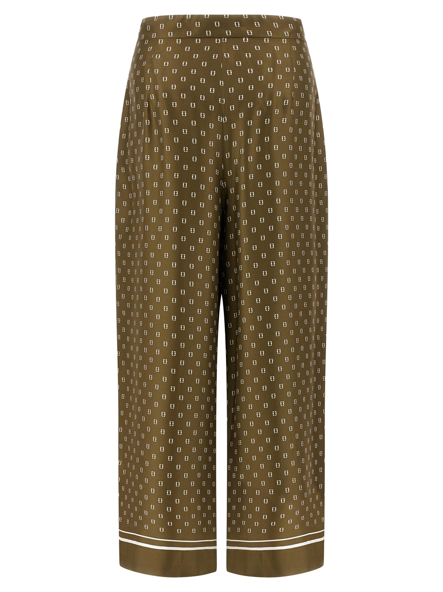 Max Mara Bicolor Silk Casual Pants