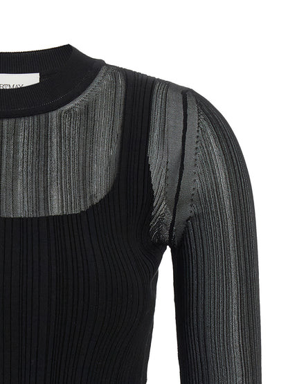 Sportmax Black Viscose Cardigan