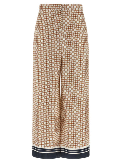 Max Mara Blue Silk Pants