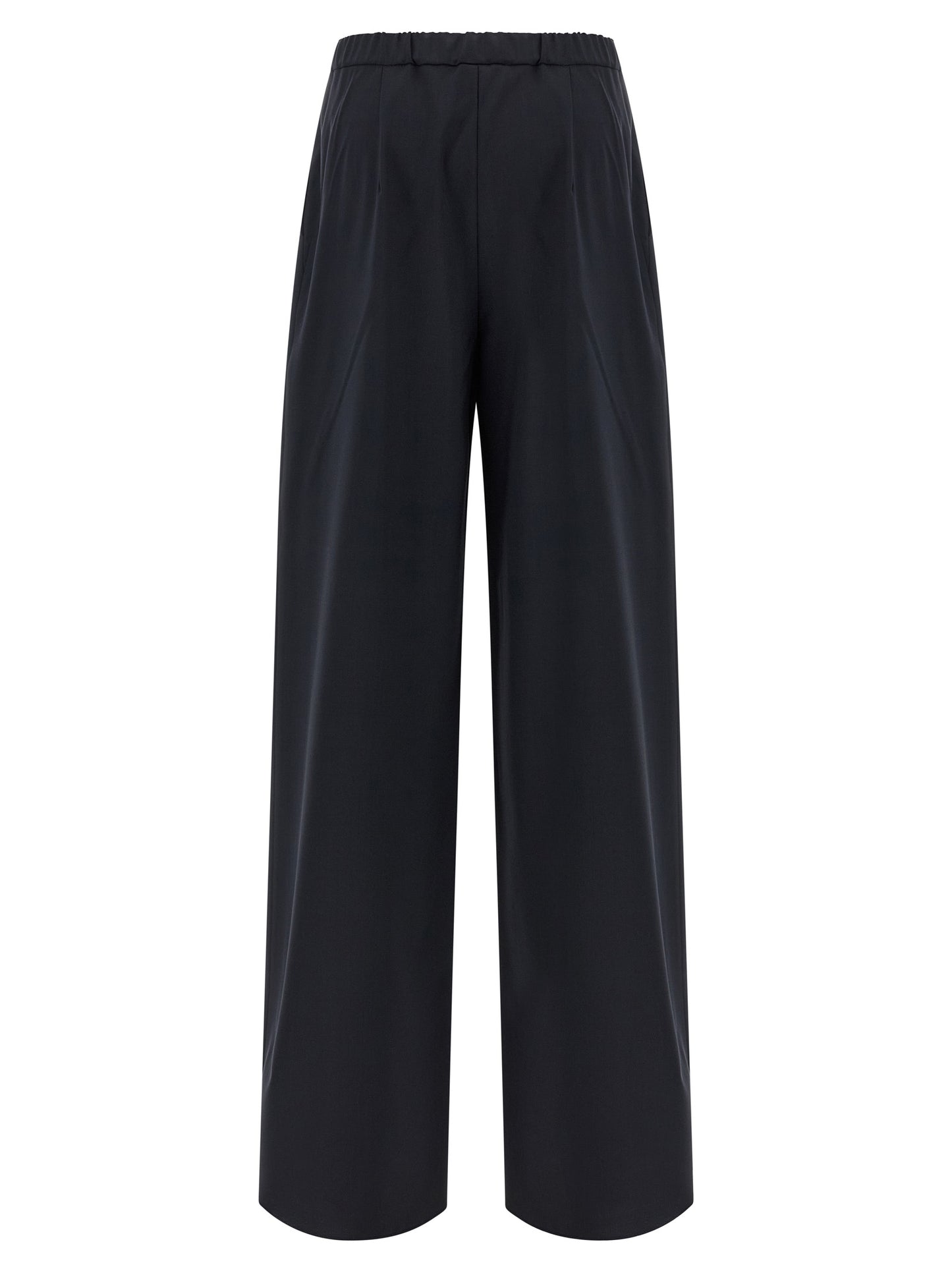 Max Mara Blue Virgin Wool Casual Pants