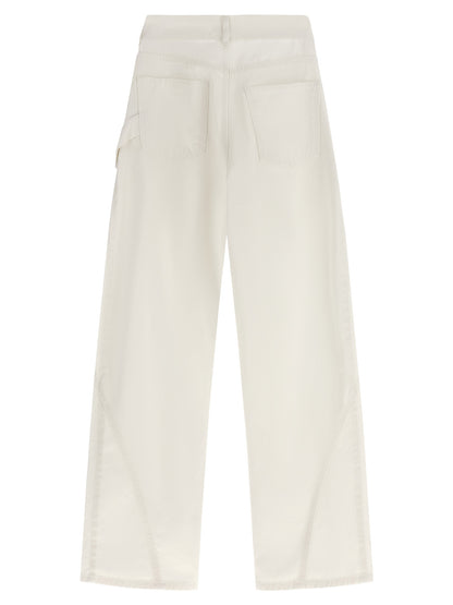 J.W.Anderson White Cotton Jeans Denim