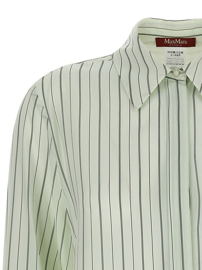 Max Mara Bicolor Silk Blouse