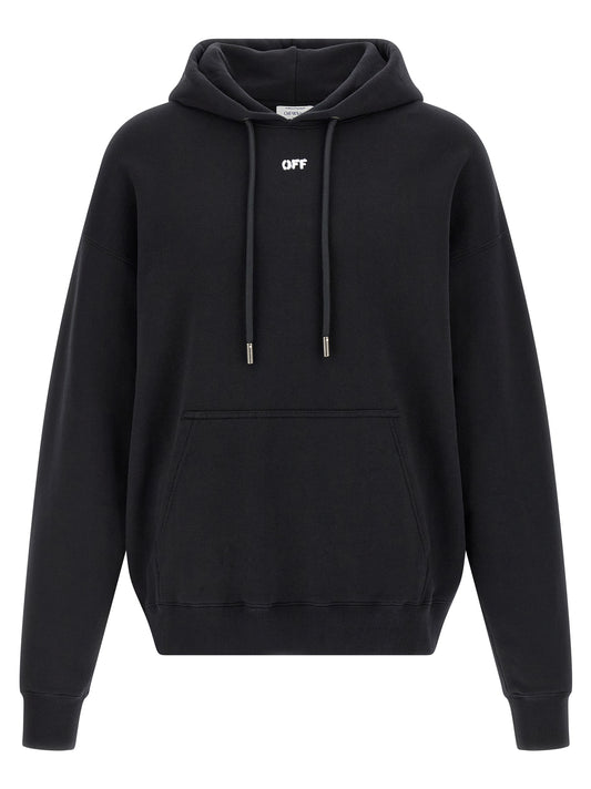 Off-White Black Cotton Sweatshirt