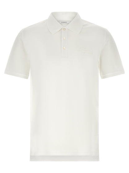 Givenchy White Cotton Polo Shirt