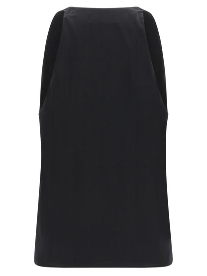 Armarium Black Silk Tank Tops