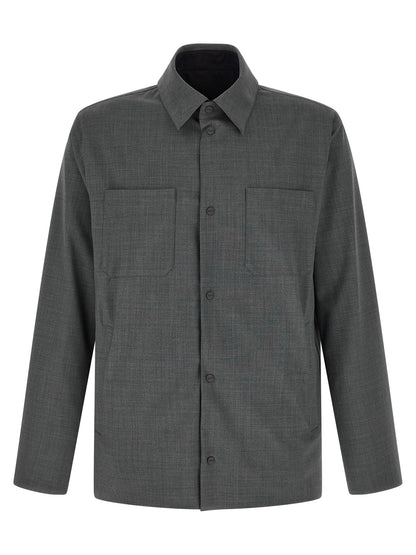 Herno Gray Polyester Full-Length Jacket