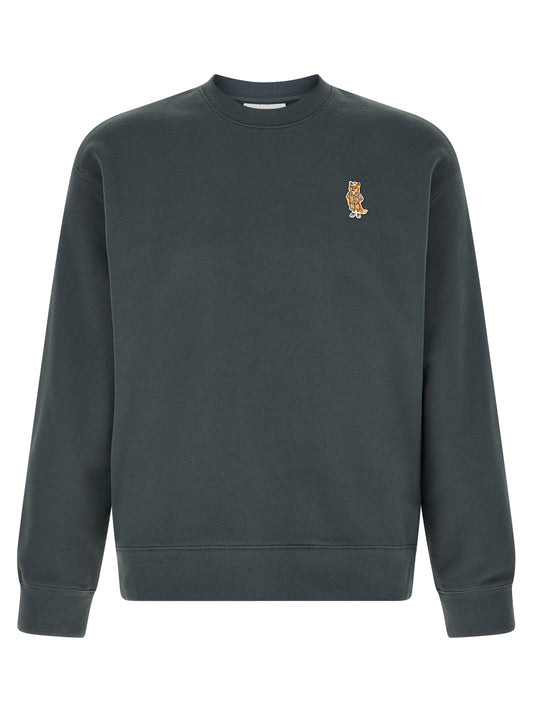 Maison Kitsuné Blue Organic Cotton Sweatshirt