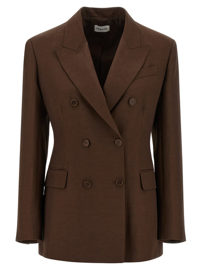 P.A.R.O.S.H. Brown Viscose Blazer