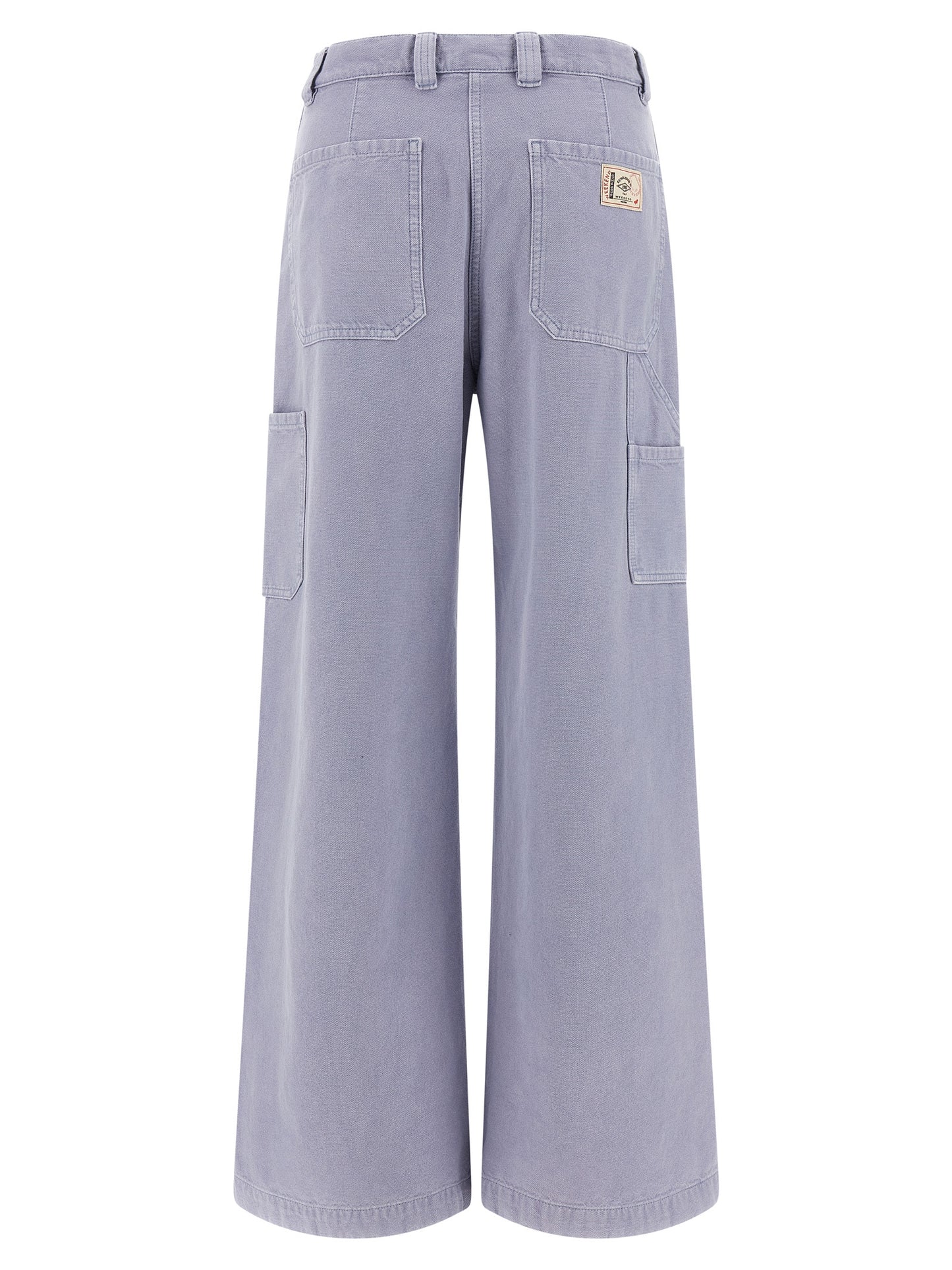 Max Mara Purple Cotton Casual Pants