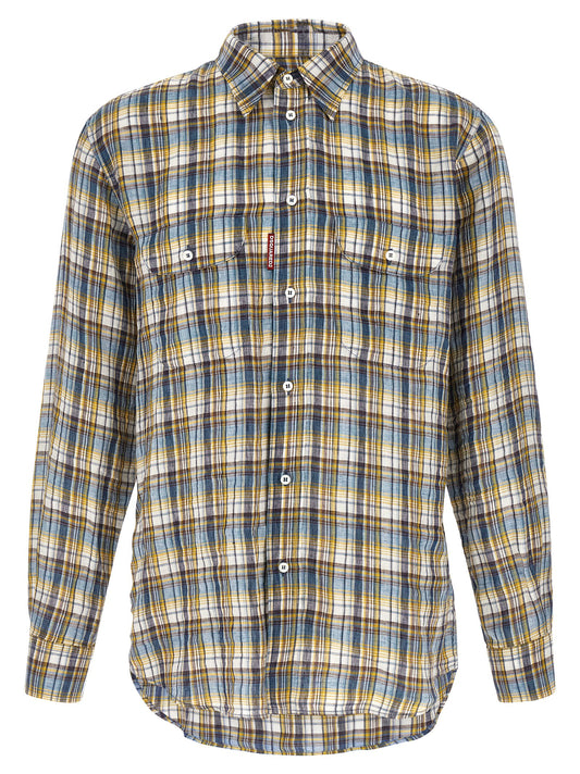Dsquared² Multicolor Linen Blouse