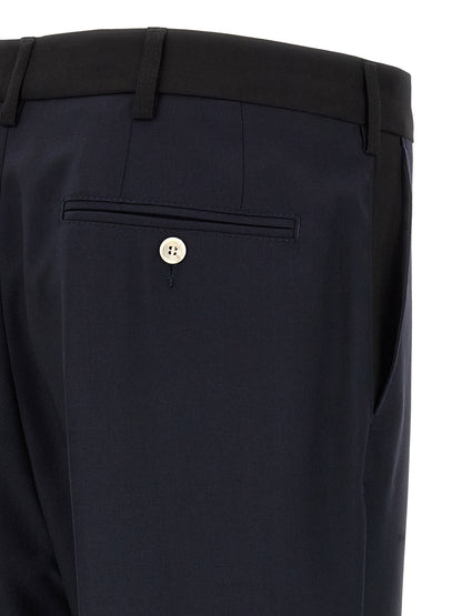 Marni Blue Virgin Wool Casual Pants