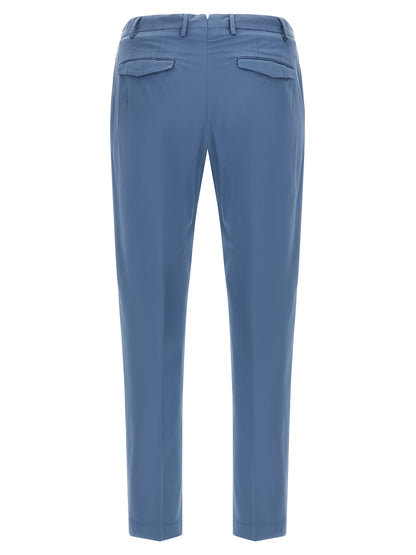 PT Torino Blue Cotton Casual Pants