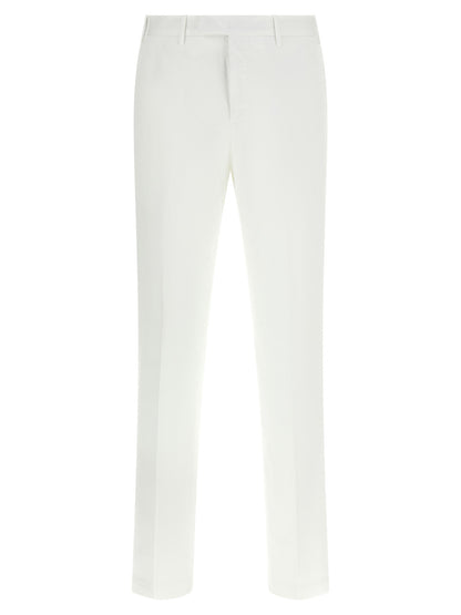 PT Torino White Cotton Dress Pants