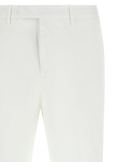 PT Torino White Cotton Dress Pants
