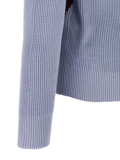 Ballantyne Blue Cotton Cardigan