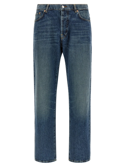 Department 5 Blue Cotton Straight-Leg Jeans