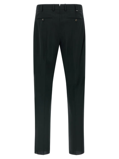 PT Torino Black Virgin Wool Pants