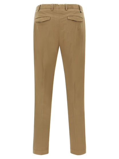 PT Torino Brown Cotton Dress Pants