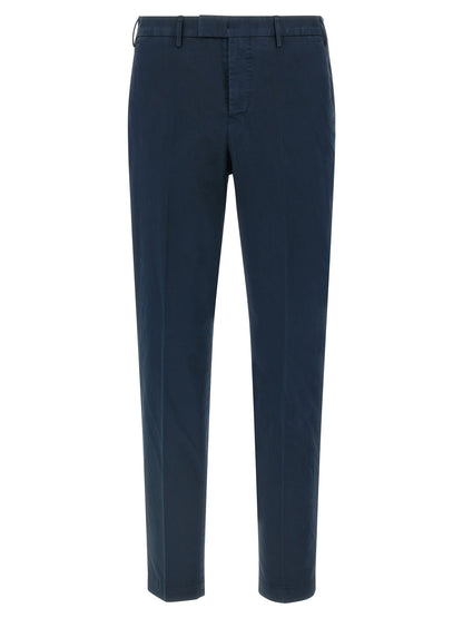 PT Torino Blue Cotton Casual Pants