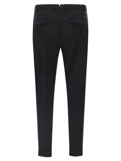 PT Torino Black Virgin Wool Dress Pants