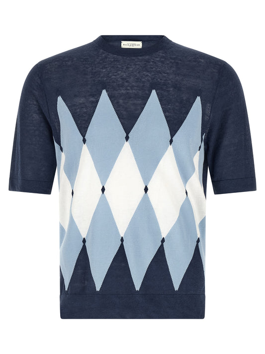 Ballantyne Blue Linen T-Shirt