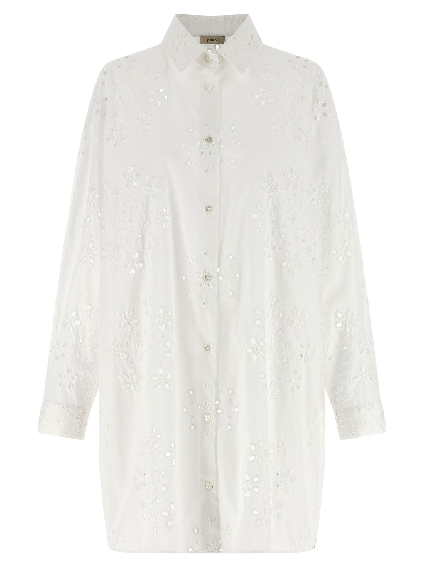 Herno White Cotton Blouse
